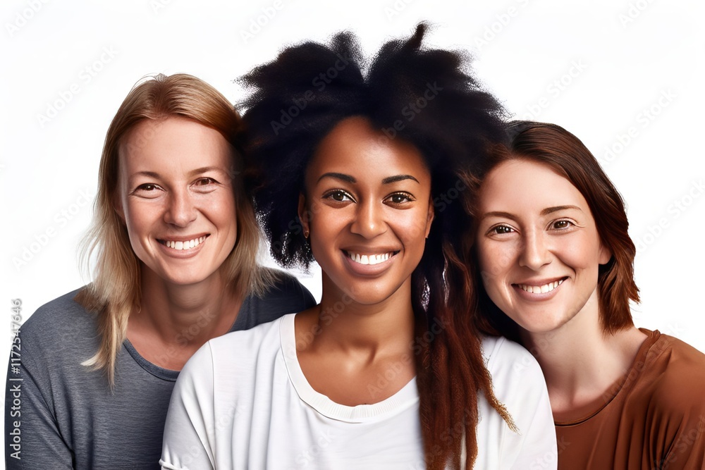 multicultural group a close up of a diverse group of friends in