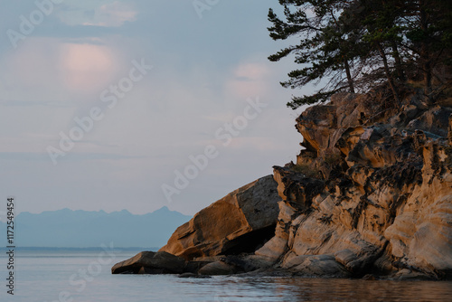Sucia Island in the San Juan Islands in the Pacific Northwest in Washington 