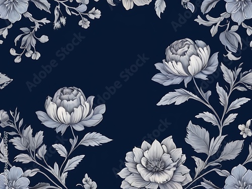 Wallpaper Mural Navy Blue Background Torontodigital.ca