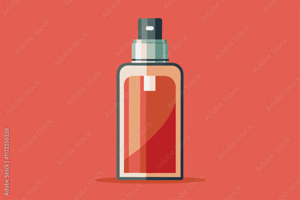 Vibrant skincare bottle design on a solid backdrop, highlighting modern aesthetics, A modern interpretation of a skincare bottle or packaging, emphasizing simplicity and sophistication Vibrant skincare bottle design on a solid backdrop, highlighting modern aesthetics, A modern interpretation of a skincare bottle or packaging, emphasizing simplicity and sophistication