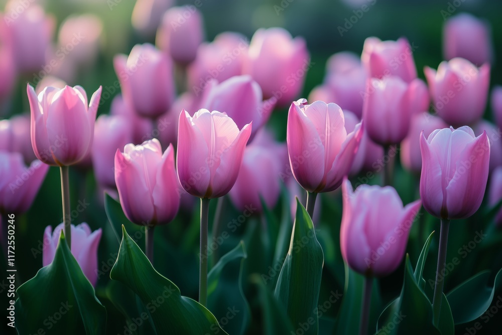 Fototapeta premium Scenic View of Tulip Fields