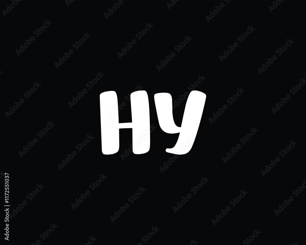 creative letter HY logo design template creative letter HY logo design template
