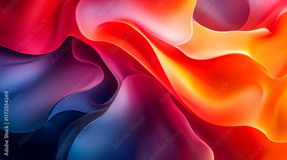 Obraz premium Abstract Colorful Fluid Design