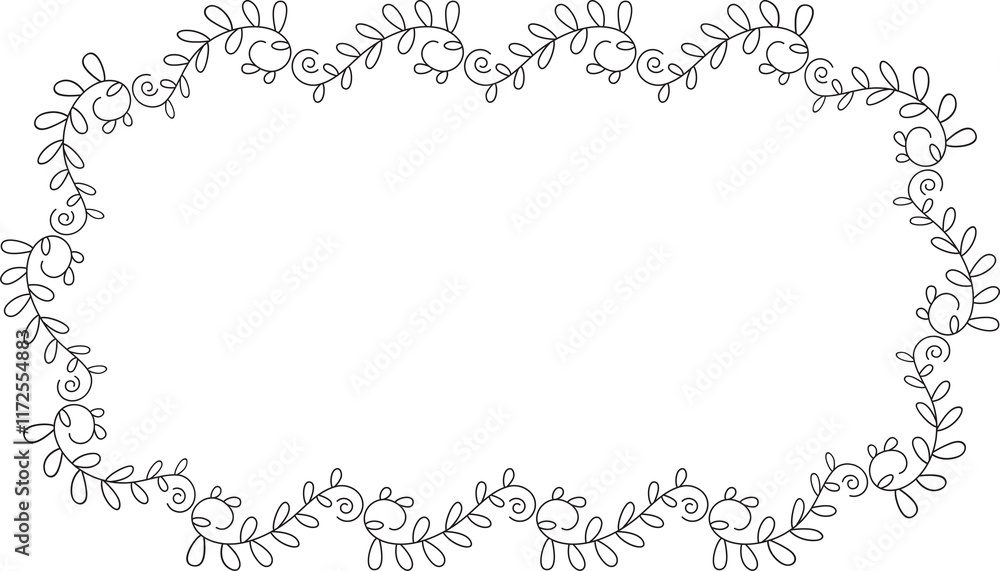 Floral Wreath Line Art Illustration
Floral Wreath Line Art Illustration