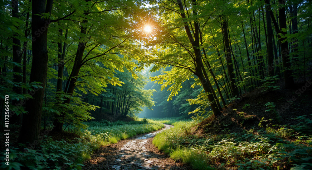 sunlight in the forest sunlight in the forest