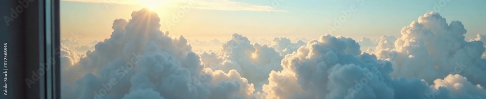 Fleeting cloud drifts across the windowpane, softening light, misty, window, natural Fleeting cloud drifts across the windowpane, softening light, misty, window, natural