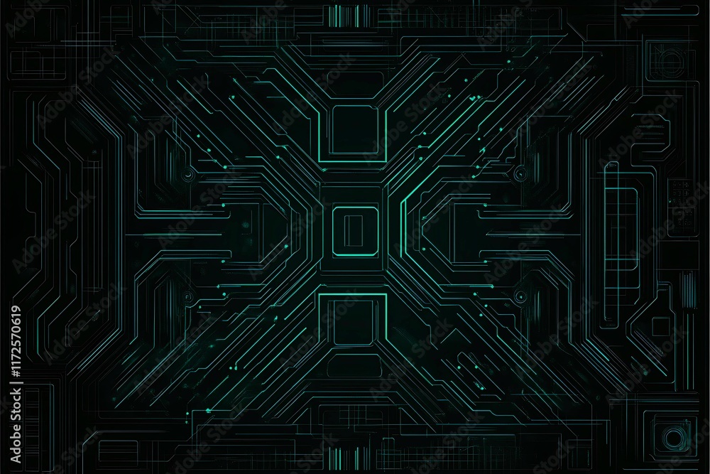 Abstract close-up of a glowing blue digital circuit board, showcasing intricate connections and technological design on a black background.
Abstract close-up of a glowing blue digital circuit board, showcasing intricate connections and technological design on a black background.