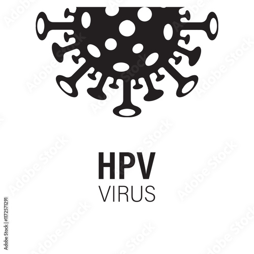 Human Papillomavirus HPV is a DNA virus that causes infections, skin lesions, warts. Cervical cancer risk. Papilloma screening, testing, early detection, treatment of viral infections, oncogenesis. 3D