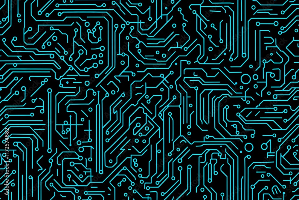 Abstract close-up of a glowing blue digital circuit board, showcasing intricate connections and technological design on a black background.
Abstract close-up of a glowing blue digital circuit board, showcasing intricate connections and technological design on a black background.