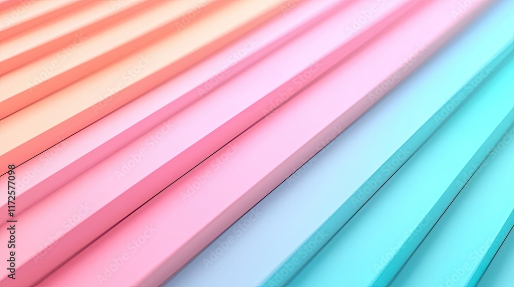 Pastel abstract background idea. Colorful gradient stripes in pastel shades creating a vibrant and modern background.
