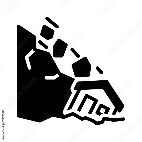 Vector black icons for Destruction
