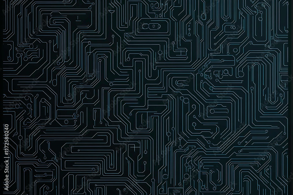 Abstract close-up of a glowing blue digital circuit board, showcasing intricate connections and technological design on a black background.
Abstract close-up of a glowing blue digital circuit board, showcasing intricate connections and technological design on a black background.
