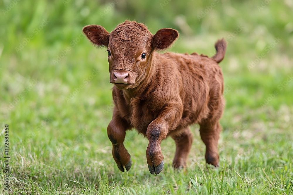 Small brown Thai cow image with generative ai Small brown Thai cow image with generative ai