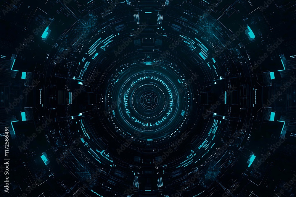 Abstract close-up of a glowing blue digital circuit board, showcasing intricate connections and technological design on a black background.
Abstract close-up of a glowing blue digital circuit board, showcasing intricate connections and technological design on a black background.