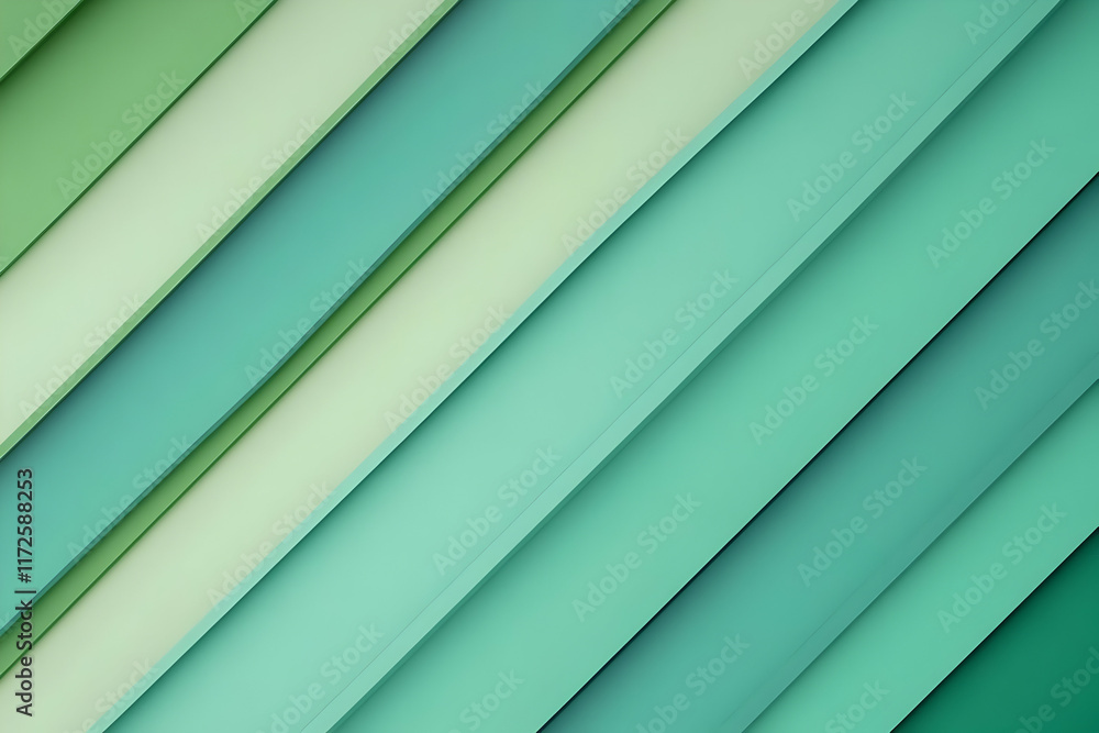 Fototapeta premium Abstract Green Diagonal Stripes Background