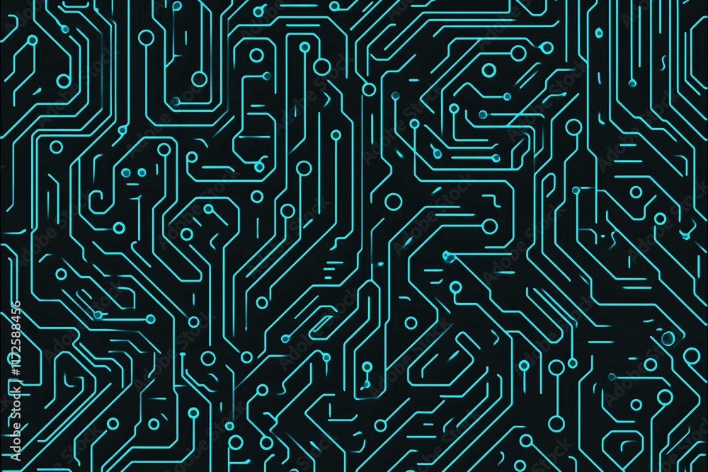 Abstract close-up of a glowing blue digital circuit board, showcasing intricate connections and technological design on a black background.
Abstract close-up of a glowing blue digital circuit board, showcasing intricate connections and technological design on a black background.