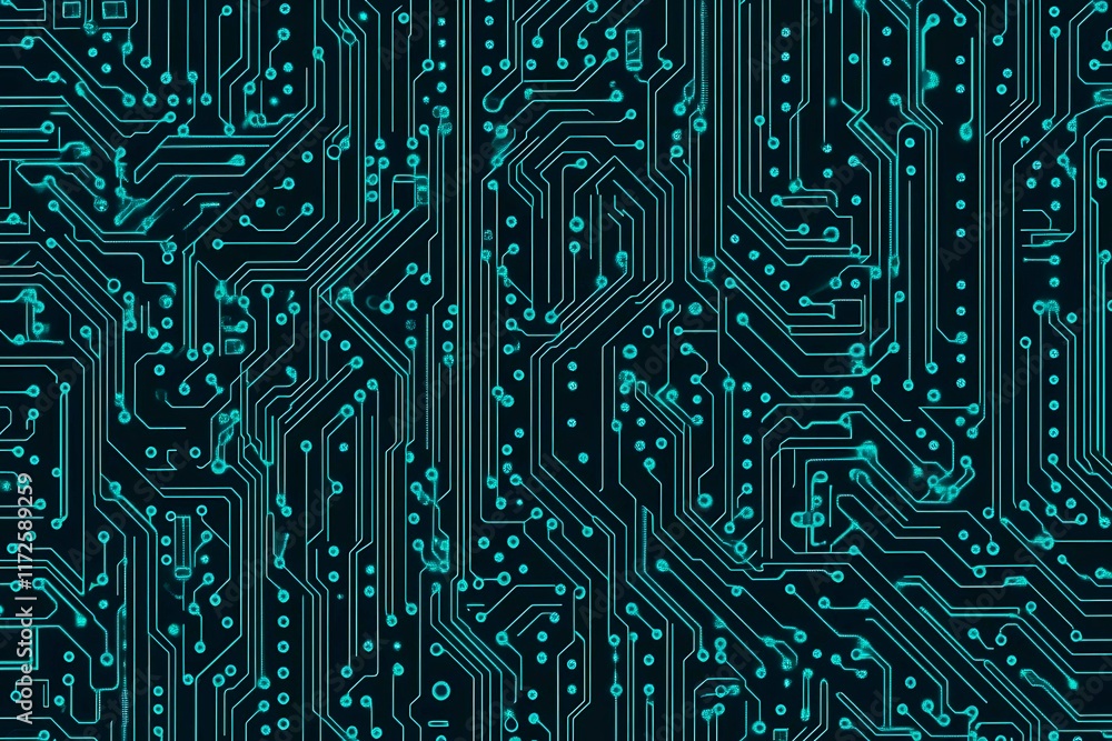 Abstract close-up of a glowing blue digital circuit board, showcasing intricate connections and technological design on a black background.
Abstract close-up of a glowing blue digital circuit board, showcasing intricate connections and technological design on a black background.