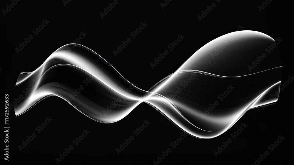 Waves abstract background idea. Abstract design featuring flowing light waves on a dark background. Waves abstract background idea. Abstract design featuring flowing light waves on a dark background.
