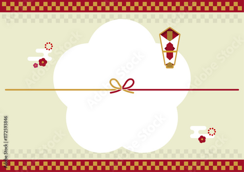 レトロモダン　熨斗紙（Vector・ベクター）