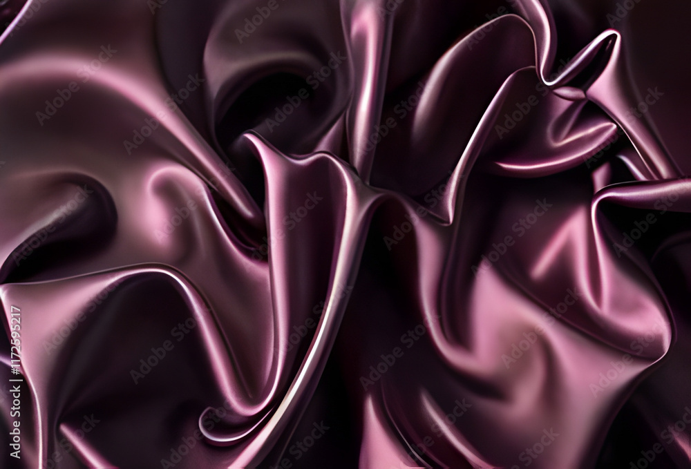 Obraz premium Velvety texture of deep burgundy color with soft folds.