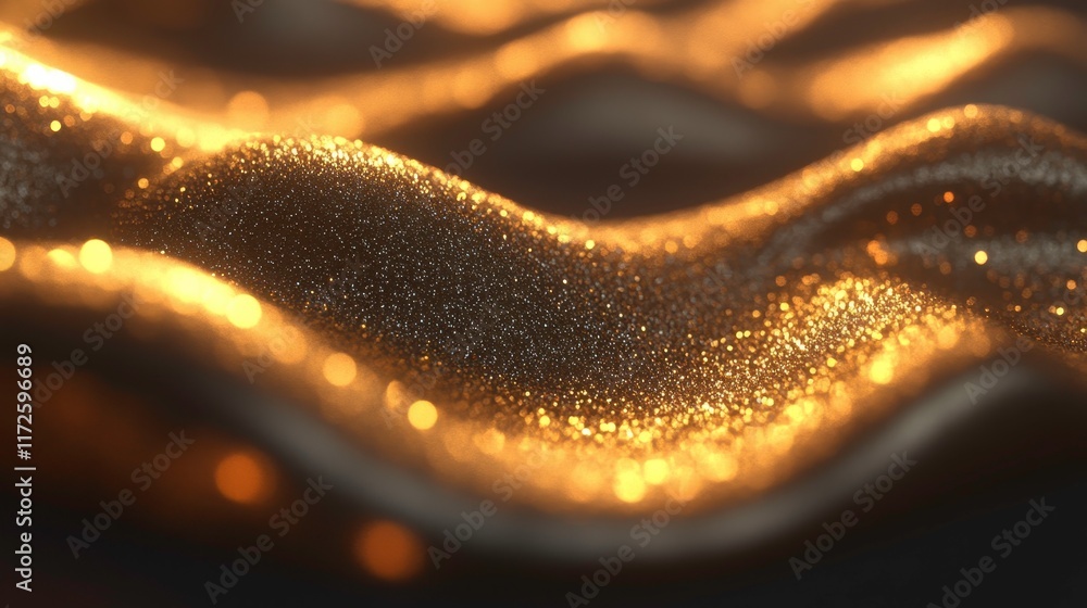 Mesmerizing golden waves digital art creation abstract environment close-up view fluid motion concept Mesmerizing golden waves digital art creation abstract environment close-up view fluid motion concept