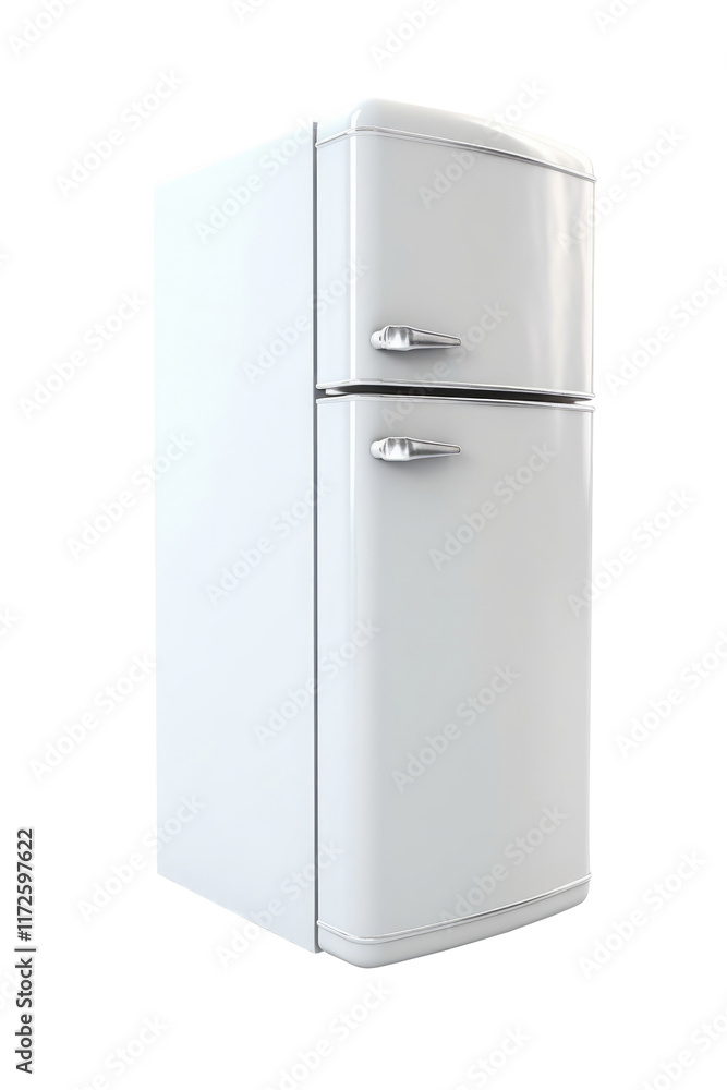 Modern Fridge Freezer refrigerator. Closed fridge. isolated on white background. Modern Fridge Freezer refrigerator. Closed fridge. isolated on white background.