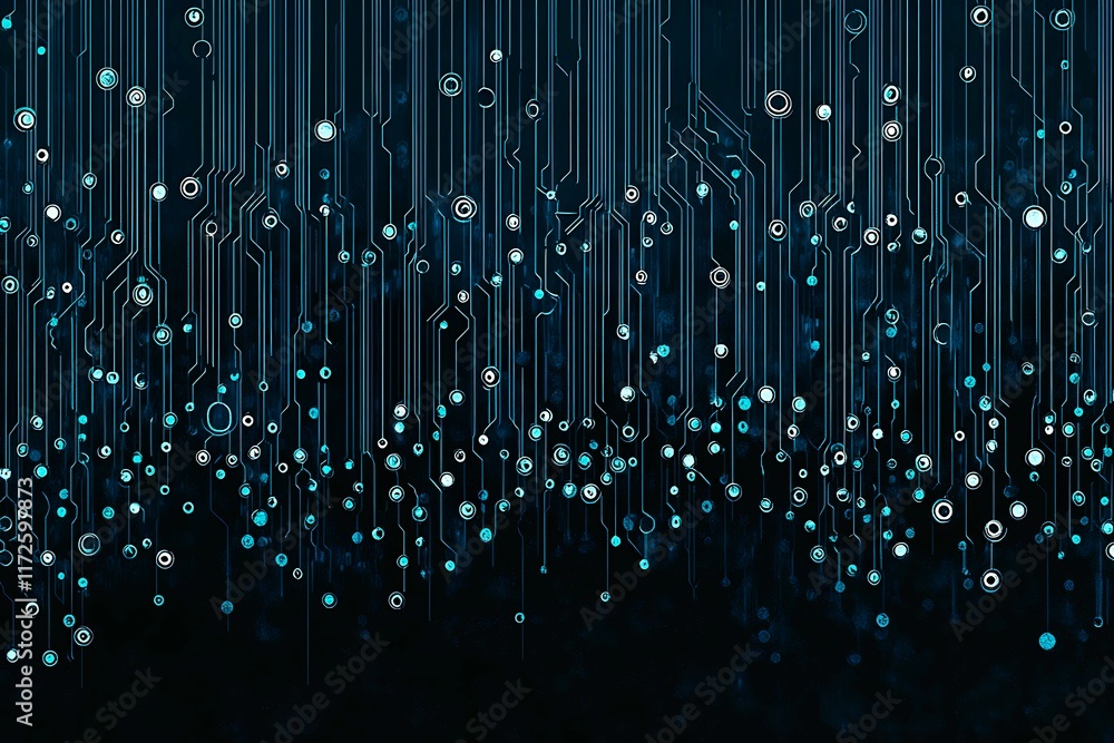 Abstract close-up of a glowing blue digital circuit board, showcasing intricate connections and technological design on a black background.
Abstract close-up of a glowing blue digital circuit board, showcasing intricate connections and technological design on a black background.