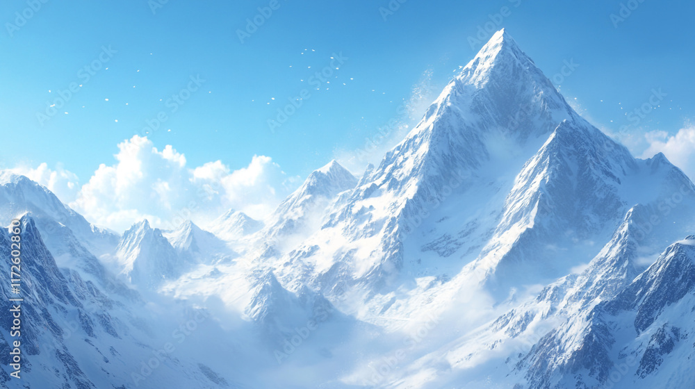 Beautiful snow covered view of mountains from valley in winter season, a snowy mountain landscape with trees and snow covered surface, Winter season morning snow covered mountains under a clear sky. Beautiful snow covered view of mountains from valley in winter season, a snowy mountain landscape with trees and snow covered surface, Winter season morning snow covered mountains under a clear sky.