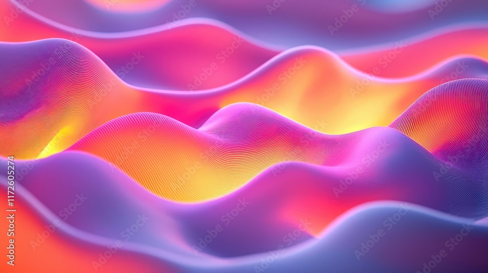 Obraz premium Splash abstract background concept. Colorful abstract waves creating a captivating visual experience.
