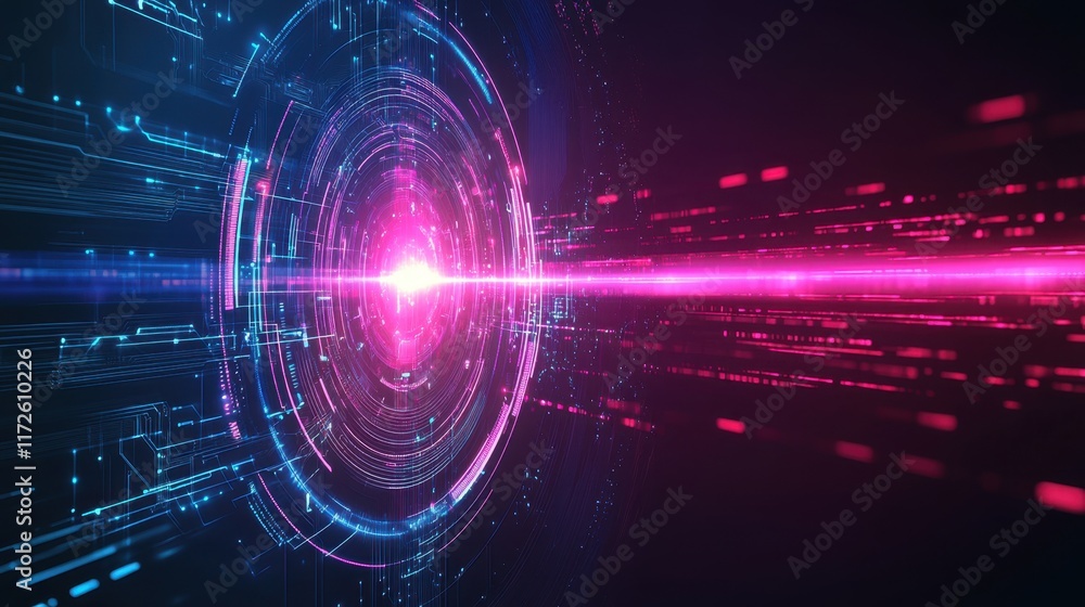 Abstract Circuit Board Design with Glowing Lights
Abstract Circuit Board Design with Glowing Lights