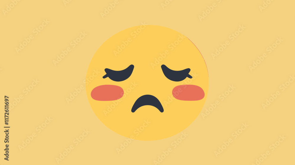 Tired Face Emoji Flat Design Vector | Exhausted Expression | Emoticon with Sad and Weary Face | Sleepy Mood Illustration | Download for Messaging and Social Media Use Tired Face Emoji Flat Design Vector | Exhausted Expression | Emoticon with Sad and Weary Face | Sleepy Mood Illustration | Download for Messaging and Social Media Use