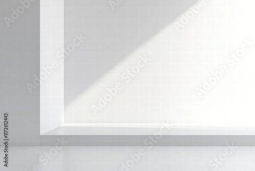 Wallpaper Mural Clean white sheet of paper resting against a minimalist background in a well lit environment during daylight hours. Generative AI Torontodigital.ca