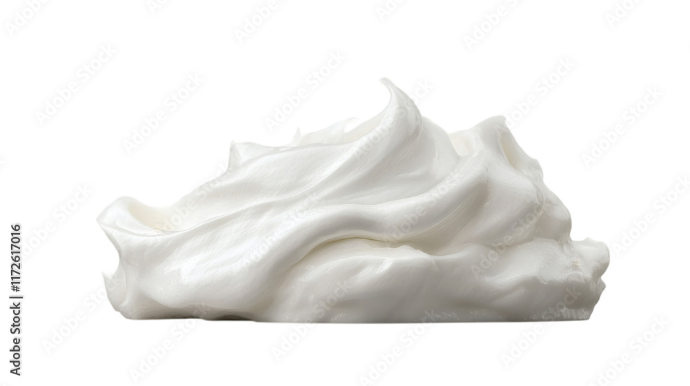 Obraz premium fresh shaving foam isolated on white transparent background