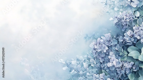 Dreamy Periwinkle Canvas Infused with Pastel Mint and Soft Grey for a Delicate and Fresh Design

