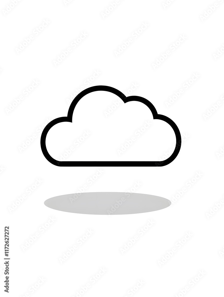 Isolated Simple Dark Cloud Weather Sky Icon Logo Symbol white Background Isolated Simple Dark Cloud Weather Sky Icon Logo Symbol white Background