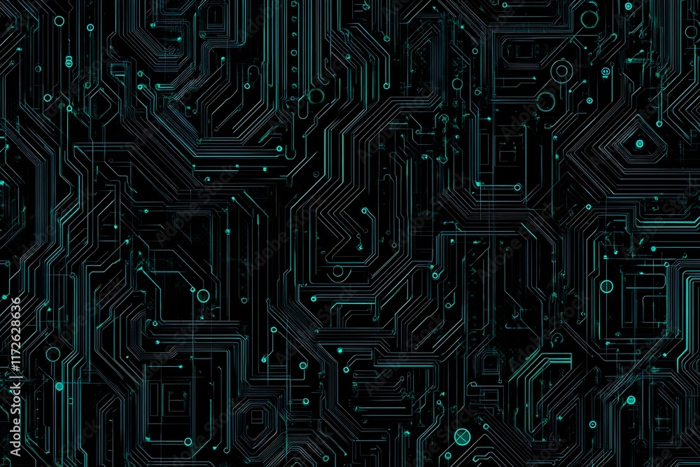 Abstract close-up of a glowing blue digital circuit board, showcasing intricate connections and technological design on a black background.
Abstract close-up of a glowing blue digital circuit board, showcasing intricate connections and technological design on a black background.