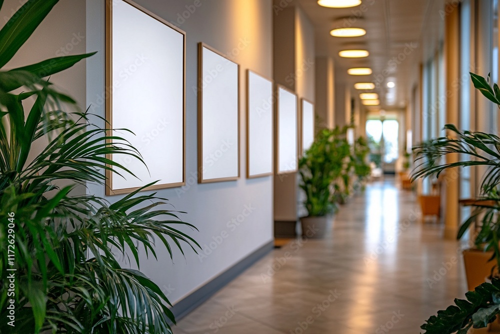 Fototapeta premium office interior design with a modern minimalist concept