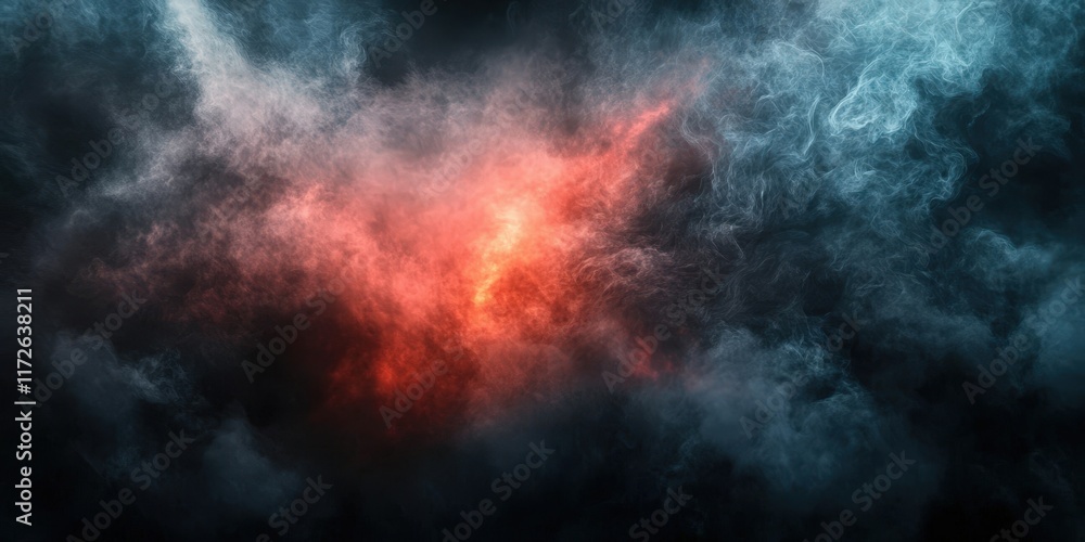 Dark Smoke Clouds with Red Light in Background Creating an Abstract Atmosphere of Mystery and Drama for Digital Art and Design Projects Dark Smoke Clouds with Red Light in Background Creating an Abstract Atmosphere of Mystery and Drama for Digital Art and Design Projects