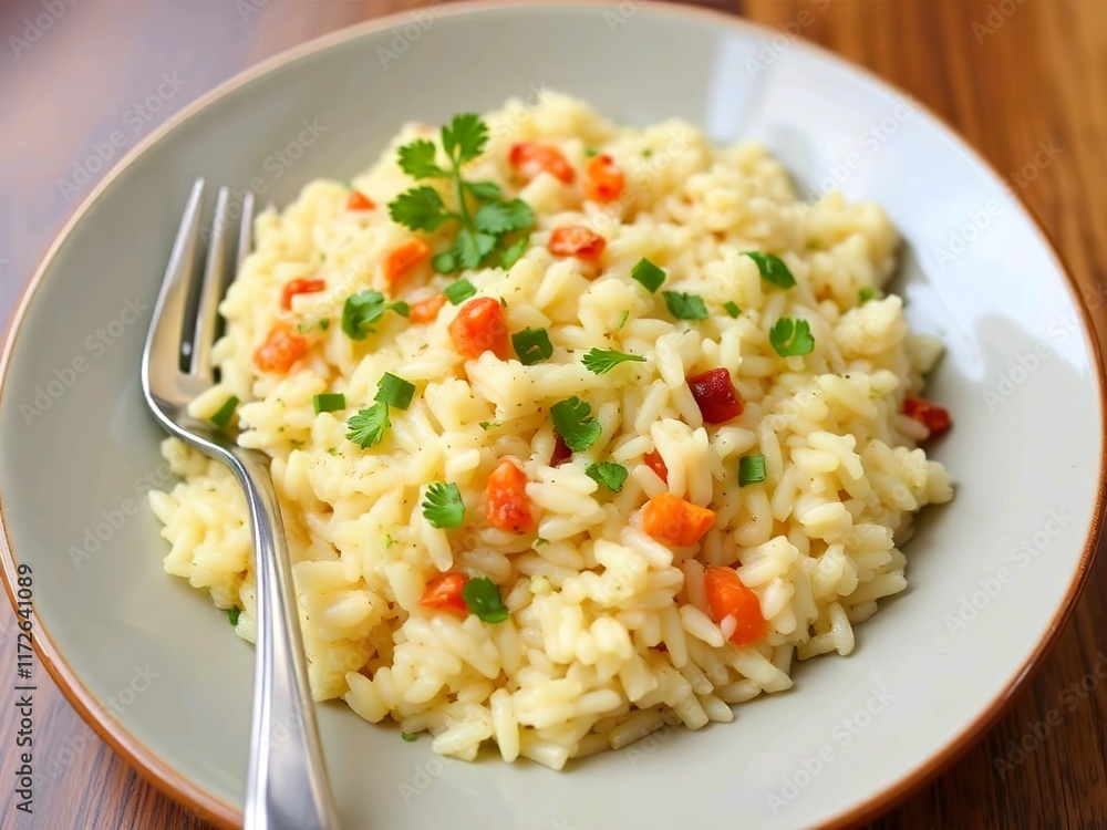 Risotto comes from Italy: Rice cooked with broth and other ingredients. Risotto comes from Italy: Rice cooked with broth and other ingredients.