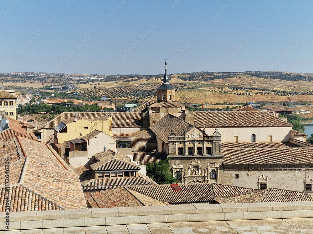 Obraz premium Historic building from the Spanish Civil War of 1935 The Alcazar of Toledo