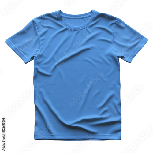 Obraz na płótnie blue male tshirt isolated on a white background w salonie