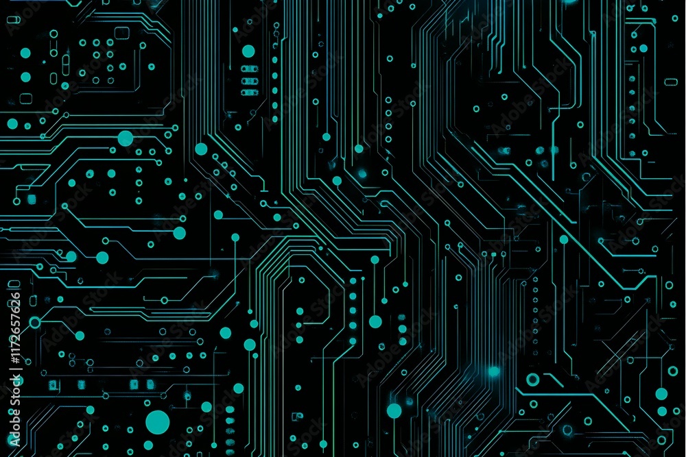 Abstract close-up of a glowing blue digital circuit board, showcasing intricate connections and technological design on a black background.
Abstract close-up of a glowing blue digital circuit board, showcasing intricate connections and technological design on a black background.