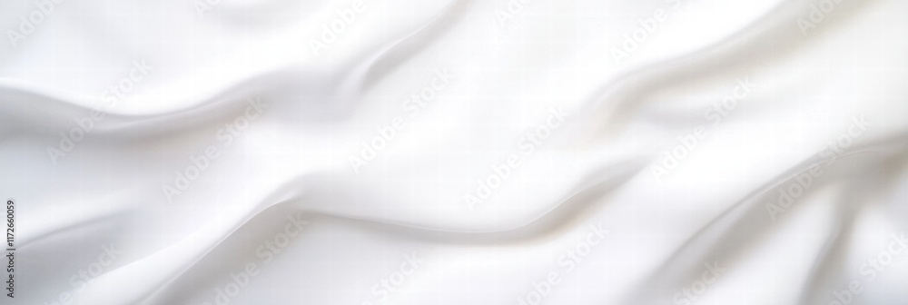 Obraz premium Pristine white sheet of paper resting on a smooth surface showcasing subtle texture and natural light. Generative AI