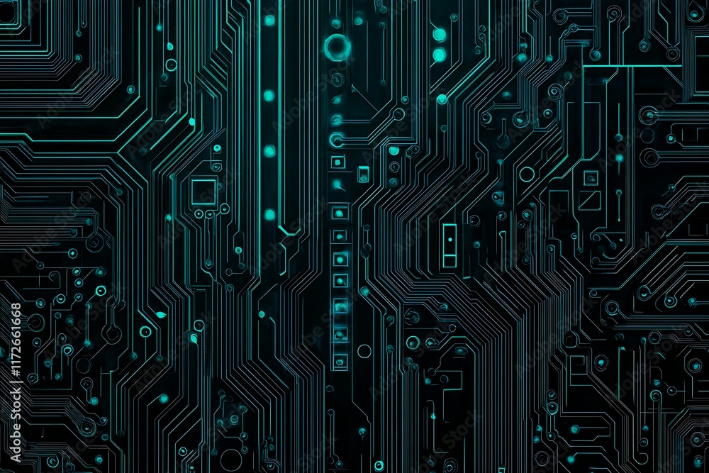 Abstract close-up of a glowing blue digital circuit board, showcasing intricate connections and technological design on a black background.
Abstract close-up of a glowing blue digital circuit board, showcasing intricate connections and technological design on a black background.
