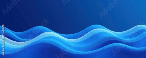 Wallpaper Mural Stylized white waves on navy blue background, minimalist style, clean, print Torontodigital.ca