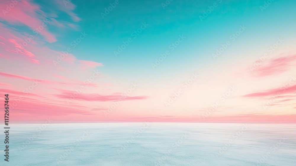 Minimal skies concept. A serene view of the horizon blending pastel colors in a tranquil sky. Minimal skies concept. A serene view of the horizon blending pastel colors in a tranquil sky.