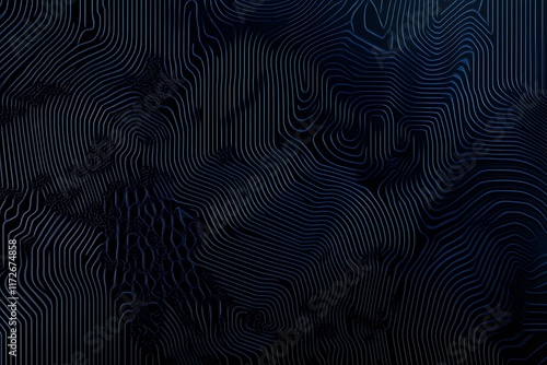 Obraz na płótnie Abstract close-up of a glowing blue digital circuit board, showcasing intricate connections and technological design on a black background.
w salonie