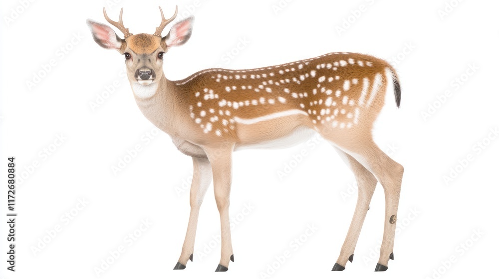 custom made wallpaper toronto digitalA young deer with spotted fur standing gracefully.
