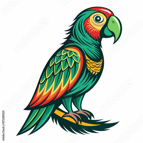 parrot on a branch