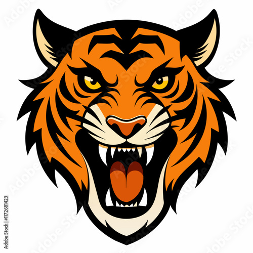 tiger head vector